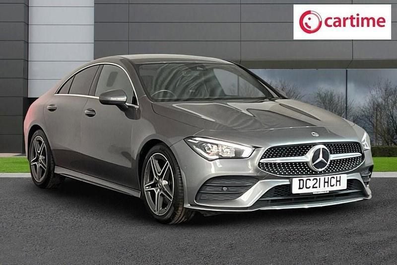 Grey Used 2021 Mercedes CLA200 AMG line Coupe | £22,666 (Fair price) - Image 1/3
