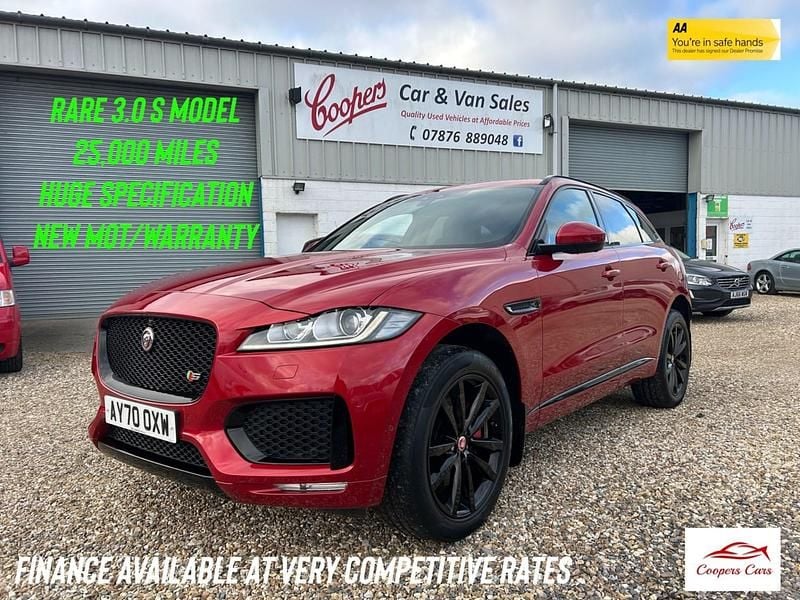 Red Used 2020 Jaguar F-Pace S SUV | £29,995 (Expensive) - Image 1/4