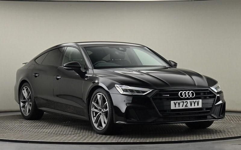 Mythos black metallic Used 2023 Audi A7 Sportback Black Edition Hatchback | £34,700 (Good price) - Image 1/4