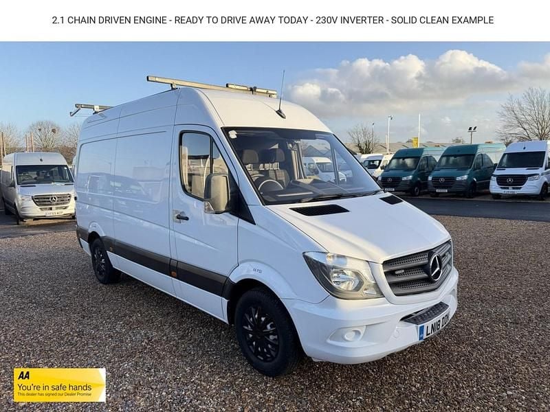 Used Mercedes Sprinter 140 HP (102 kW) 2018 White Van