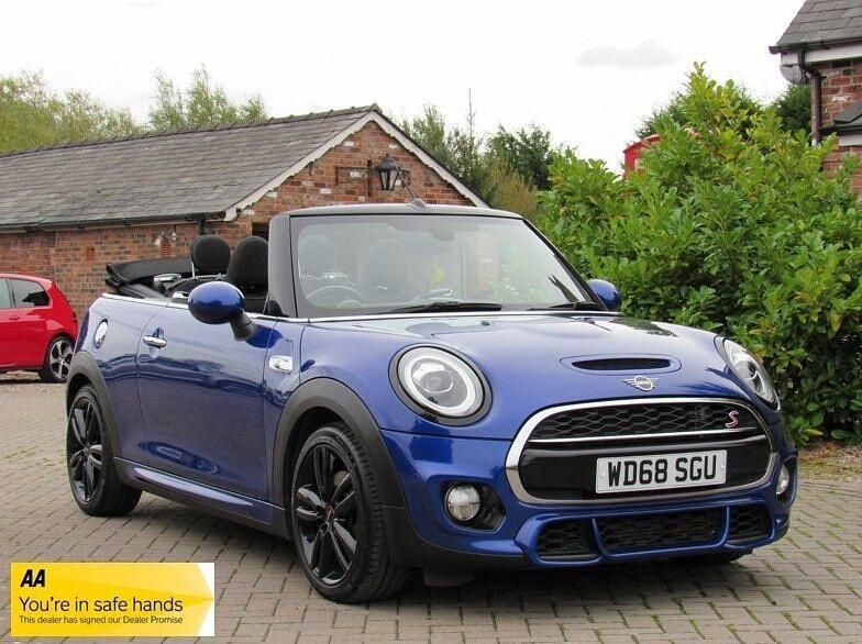 Blue Used 2018 Mini Cooper S Cabriolet Cabriolet | £12,980 (Fair price) - Image 1/4