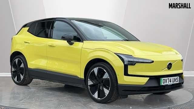 Yellow Used 2025 Volvo EX30 Performance SUV | £33,460 (Good price) - Image 1/3