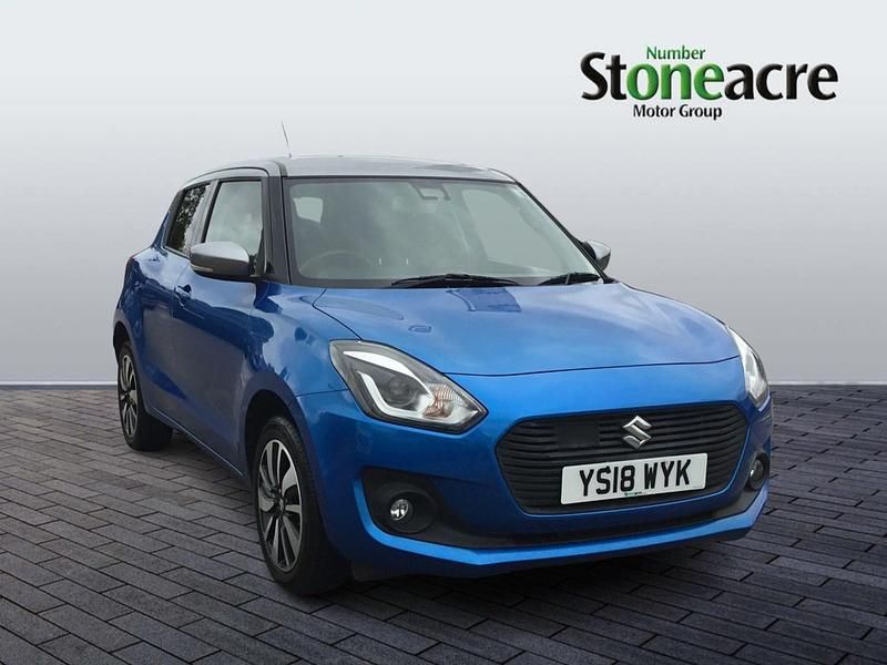 Blue/silver Used 2018 Suzuki Swift SZ5 Hatchback | £8,990 (Expensive) - Image 1/2