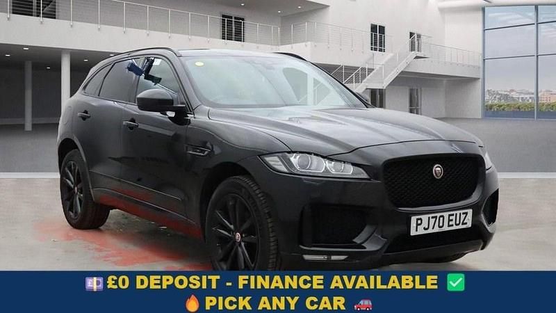 Black Used 2020 Jaguar F-Pace Chequered Flag SUV | £22,749 (Fair price) - Image 1/4