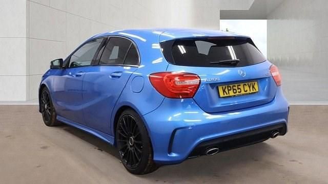 Used Mercedes A200 AMG 136 HP (100 kW) 2015 Blue Hatchback