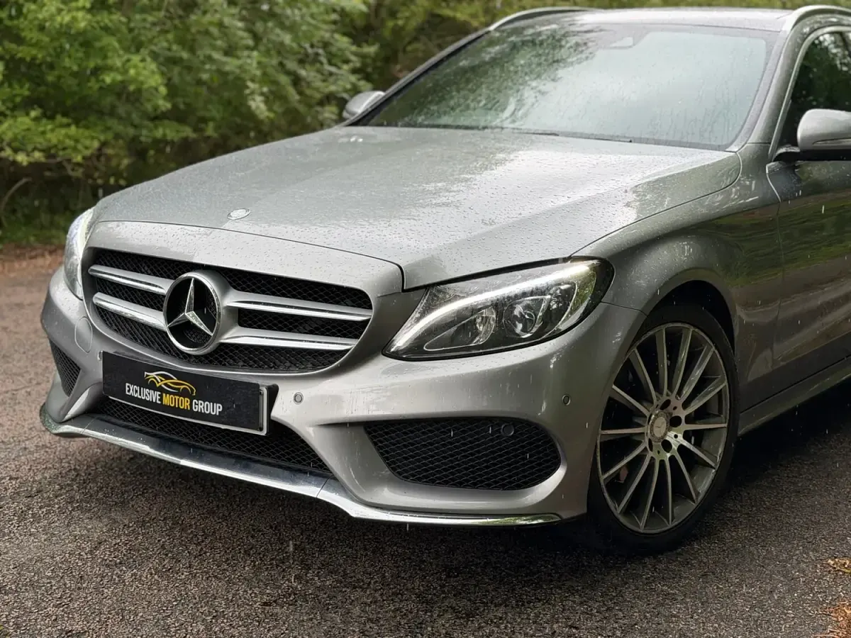 Used Mercedes C220 AMG Line Premium 170 HP (125 kW) 2015 Silver Estate