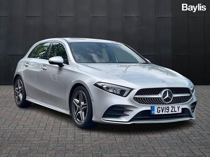 Silver Used 2019 Mercedes A180 AMG line Hatchback | £17,267 (Fair price) - Image 1/3
