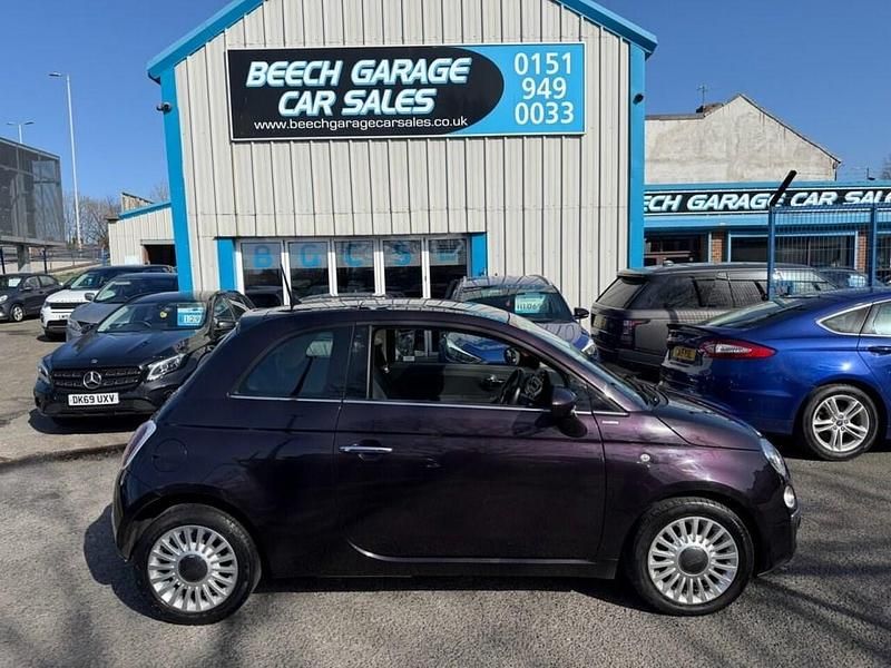 Used Fiat 500 Lounge 85 HP (62 kW) 2014 Mauve/purple Hatchback