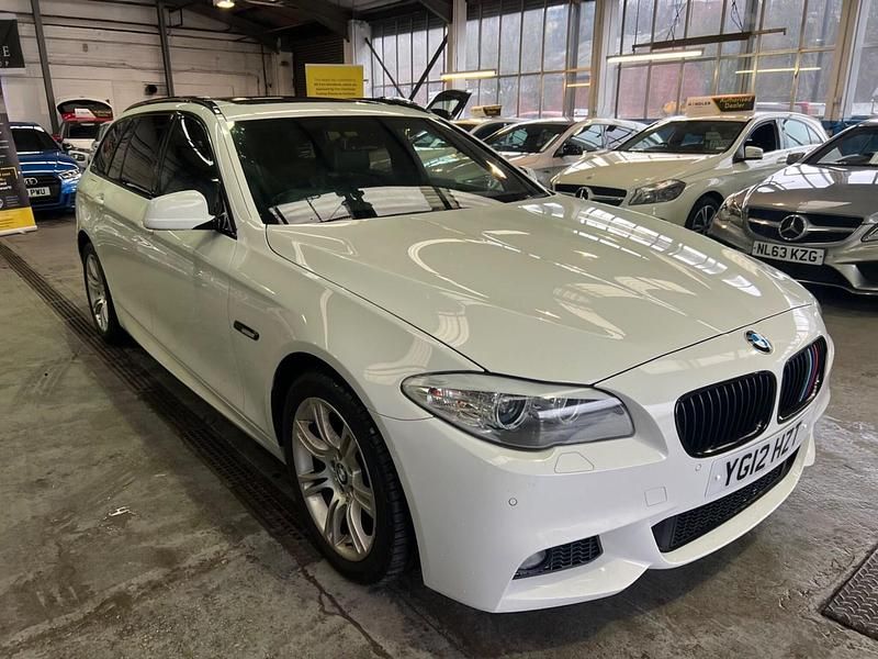 White Used 2012 BMW 520 M Sport Estate | £5,990 (Fair price) - Image 1/4