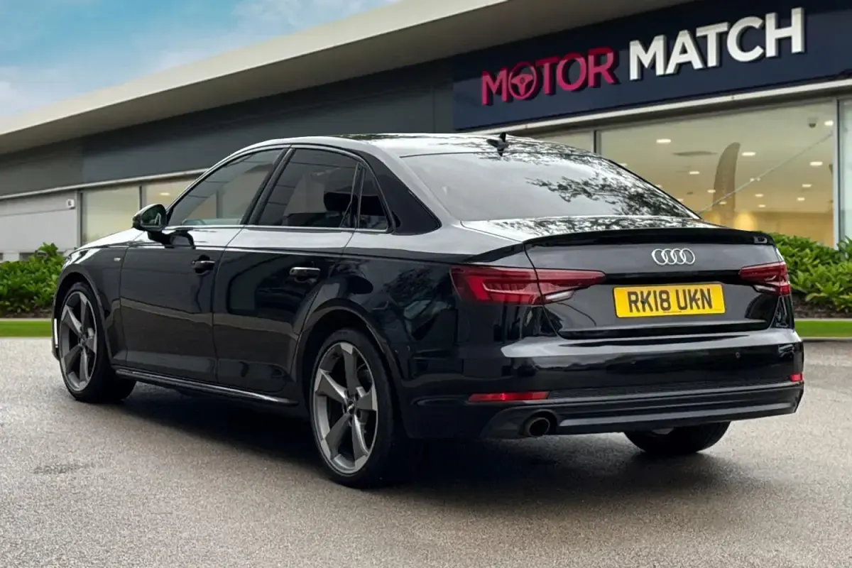 Used Audi A4 Black Edition 150 HP (110 kW) 2018 Black Sedan