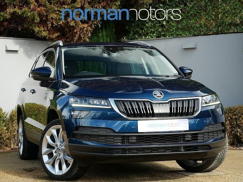 Blue Used 2021 Skoda Karoq SUV | £22,995 (Fair price) - Image 1/3