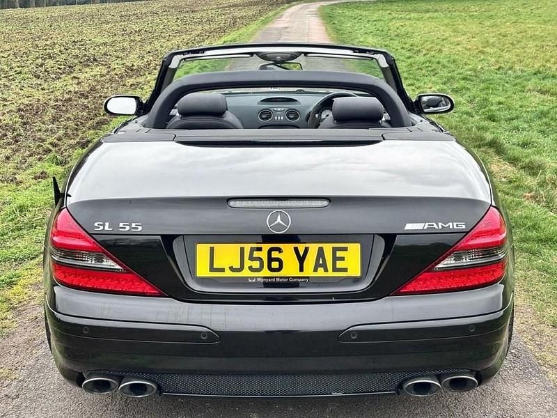 Used Mercedes SL55 AMG AMG 517 HP (380 kW) 2007 Black Cabriolet