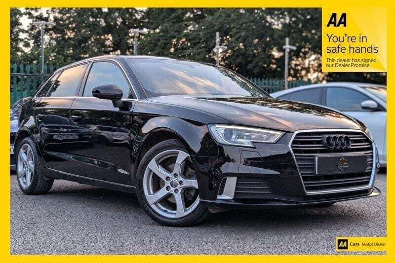 Black Used 2016 Audi A3 Sportback Sport Hatchback | £9,428 (Fair price) - Image 1/3