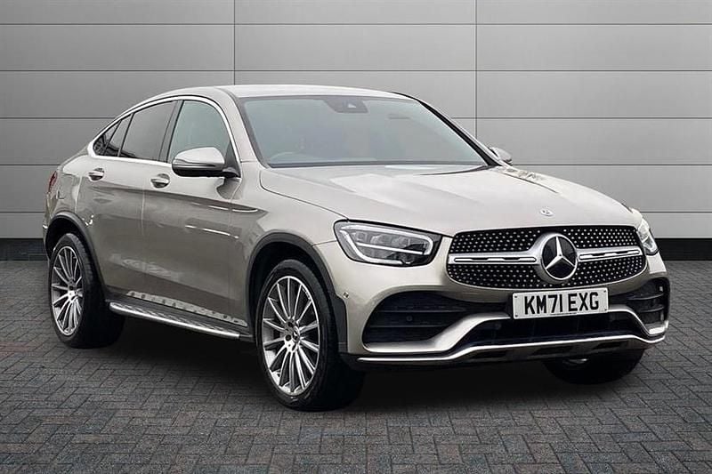 Used Mercedes GLC300 AMG Line Premium 258 HP (189 kW) 2022 Mojave silver Coupe