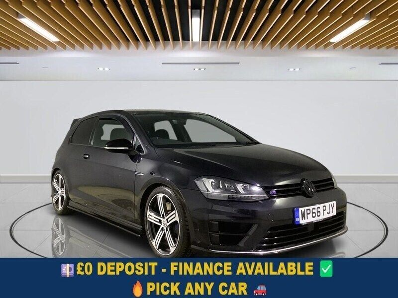 Black Used 2016 VW Golf VII R Hatchback | £15,099 (Fair price) - Image 1/3