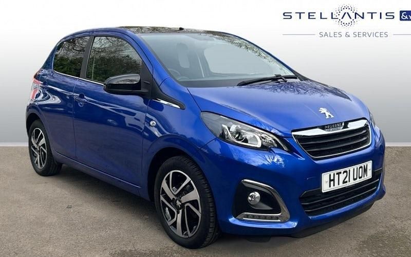 Used Peugeot 108 Allure 72 HP (52 kW) 2021 Blue Hatchback