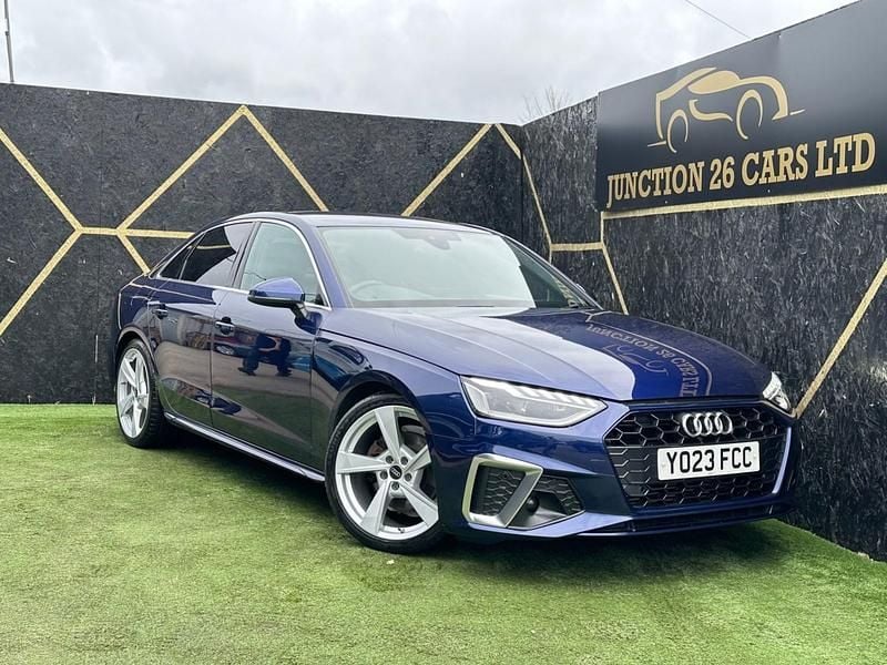 Used Audi A4 S-Line 150 HP (110 kW) 2023 Blue Sedan