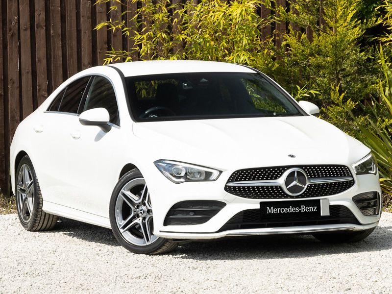 White Used 2019 Mercedes CLA200 AMG line Coupe | £22,498 (A bit pricey) - Image 1/4