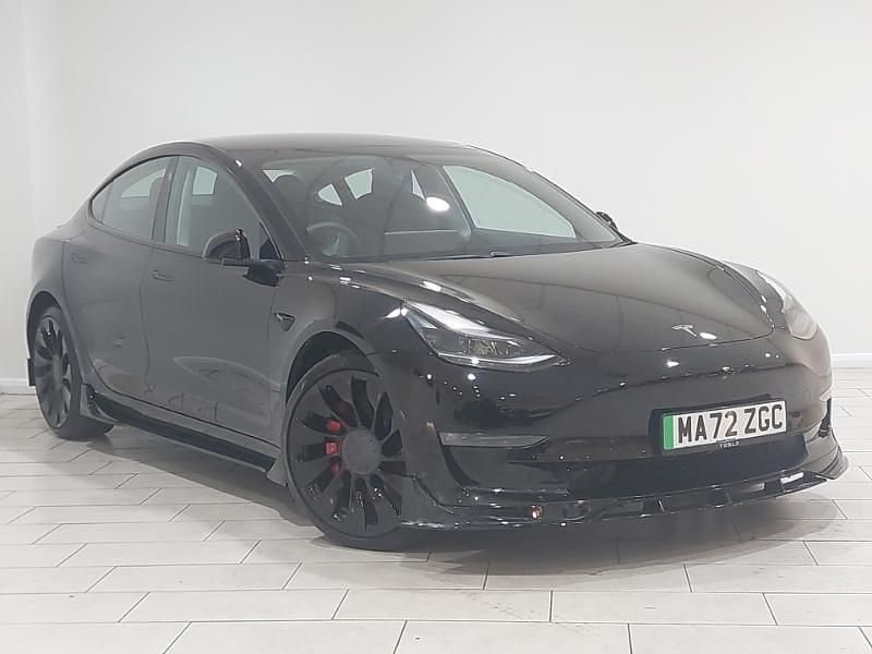Black Used 2022 Tesla Model 3 Performance Sedan | £28,498 (Fair price) - Image 1/4