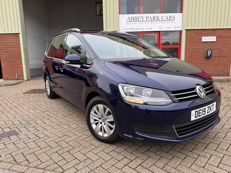 Blue Used 2019 VW Sharan SE MPV | £15,200 (Fair price) - Image 1/4