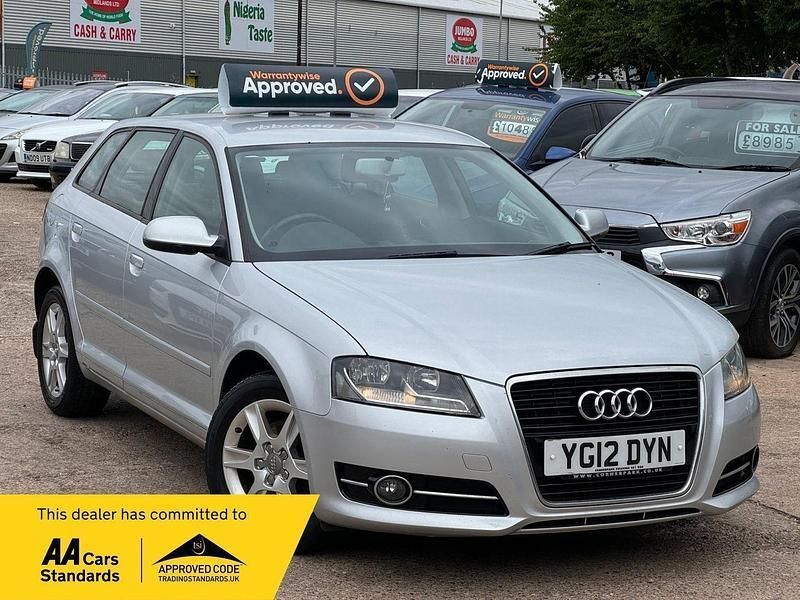 Silver Used 2012 Audi A3 Sportback Hatchback | £2,475 (Good price) - Image 1/3