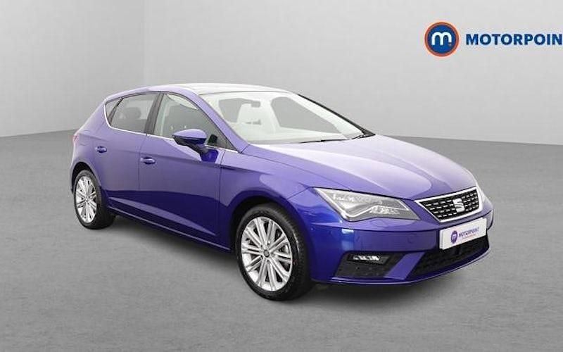 Used Seat Leon XCELLENCE 125 HP (91 kW) 2016 Blue Hatchback