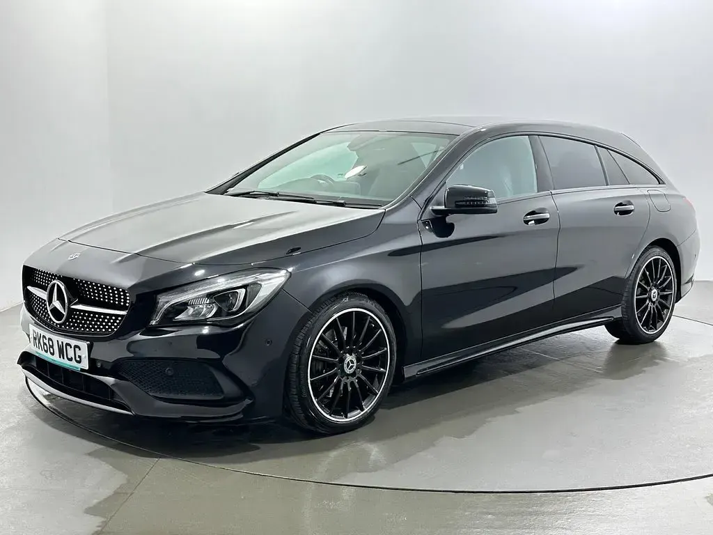 Used Mercedes CLA220 AMG line 2018 Black Coupe
