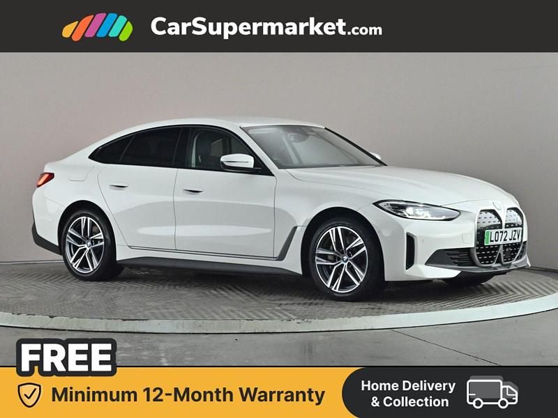 White Used 2022 BMW i4 Sport Line Sedan | £24,697 (Good price) - Image 1/4