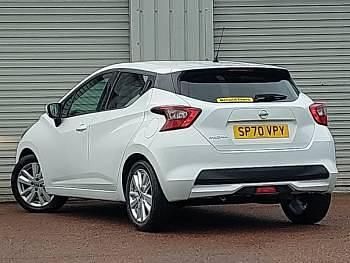Used Nissan Micra Acenta 100 HP (73 kW) 2020 White Hatchback