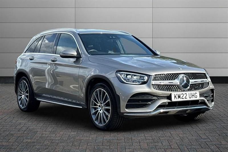 Mojave silver Used 2022 Mercedes GLC220 AMG Line Premium Estate | £34,600 (Expensive) - Image 1/4