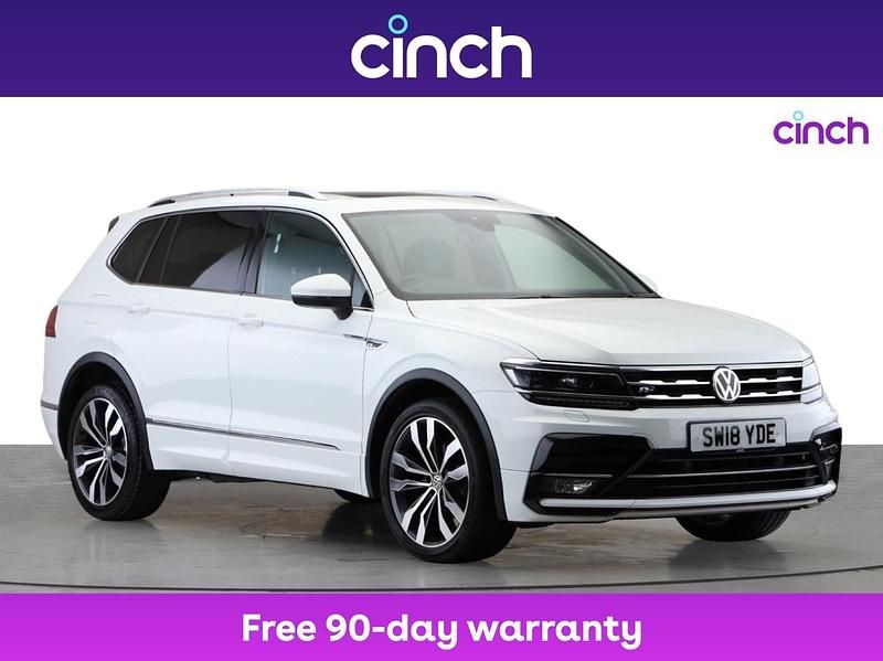 White Used 2018 VW Tiguan Allspace R-line SUV | £21,099 (A bit pricey) - Image 1/3