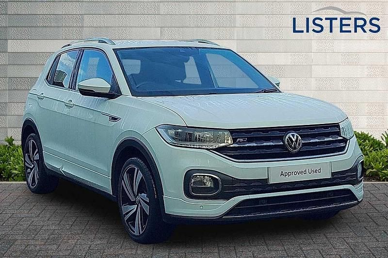 White Used 2020 VW T-Cross R-line SUV | £15,485 (A bit pricey) - Image 1/4