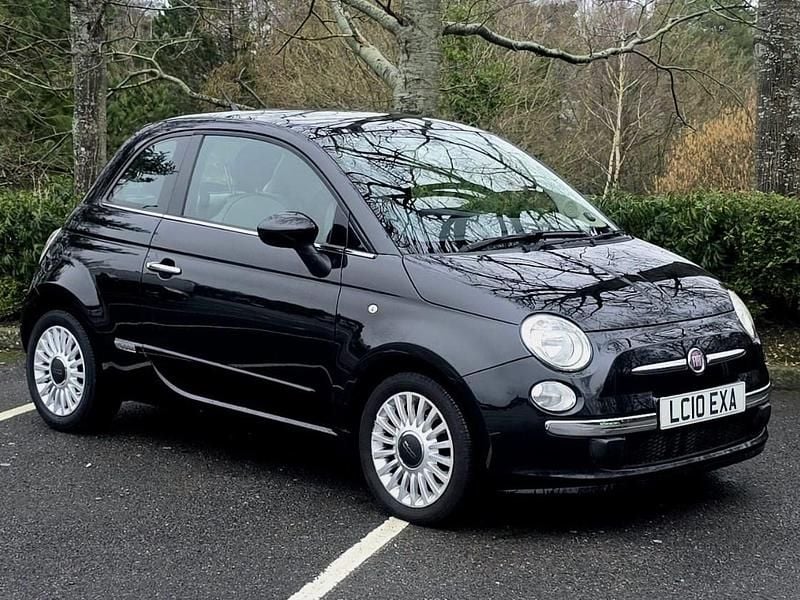 Used Fiat 500 Lounge 69 HP (50 kW) 2010 Black Hatchback