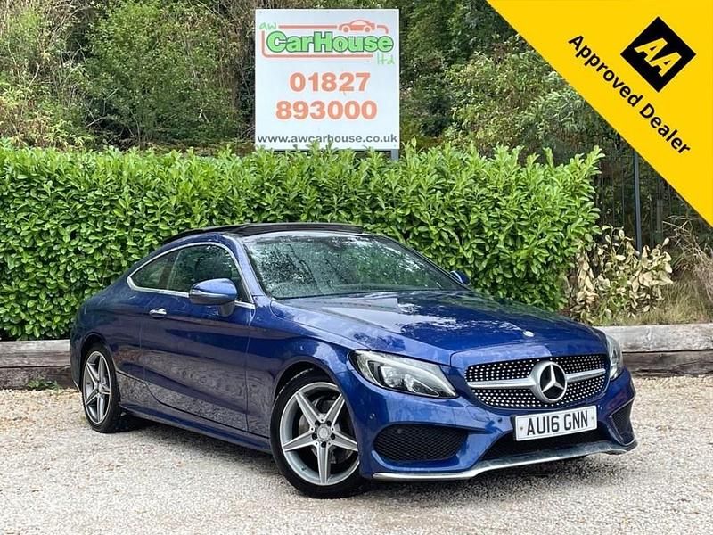 Blue Used 2016 Mercedes C220 AMG Line Premium Coupe | £10,999 (Fair price) - Image 1/4
