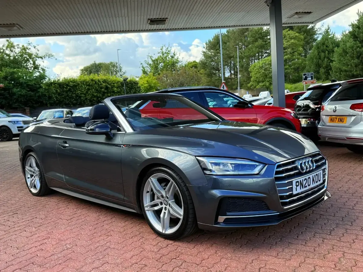 Używany Audi A5 Cabriolet S-Line 2020 Szary Kabriolet