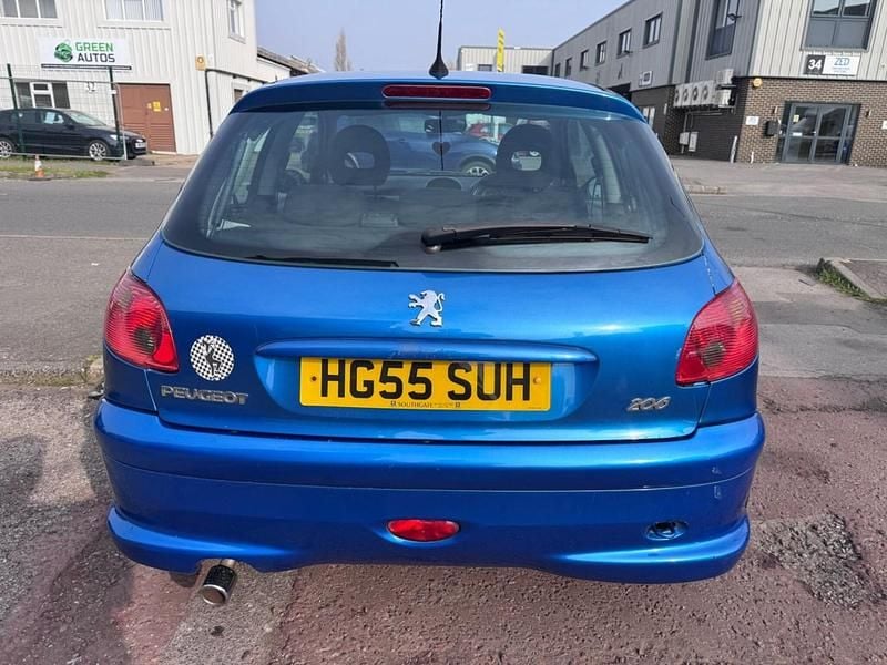 Used Peugeot 206 Sport 109 HP (80 kW) 2005 Blue Hatchback