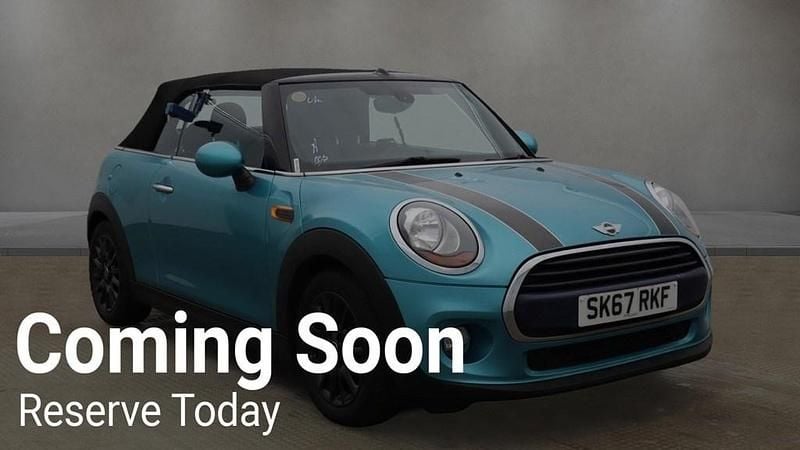 Turquoise Used 2017 Mini Cooper Cabriolet Cabriolet | £7,988 (Fair price) - Image 1/4