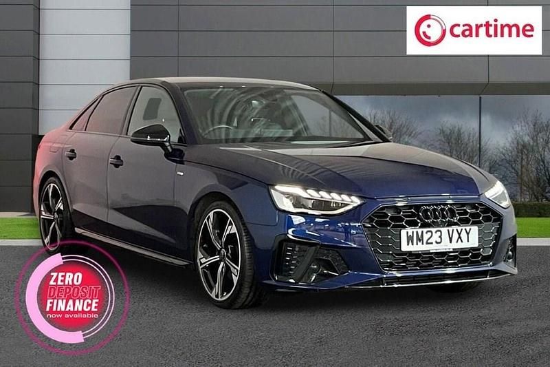 Blue Used 2023 Audi A4 Black Edition Sedan | £22,995 (Fair price) - Image 1/4