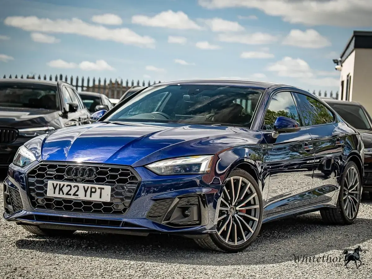 Used Audi A5 Sportback S-Line 2022 Blue Hatchback