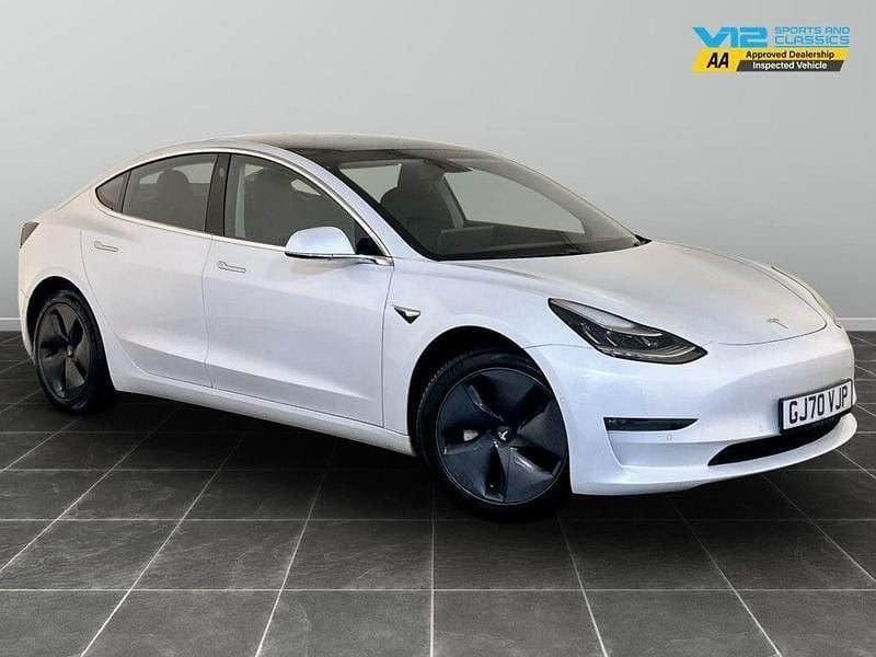 White Used 2020 Tesla Model 3 Long Range AWD Sedan | £14,195 (Fair price) - Image 1/2