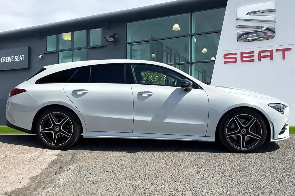 Used Mercedes CLA200 Shooting Brake AMG line 2023 White Estate