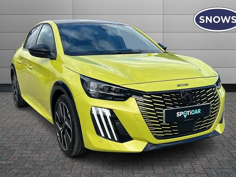 Yellow Used 2025 Peugeot 208 GT Hatchback | £22,212 (Expensive) - Image 1/4