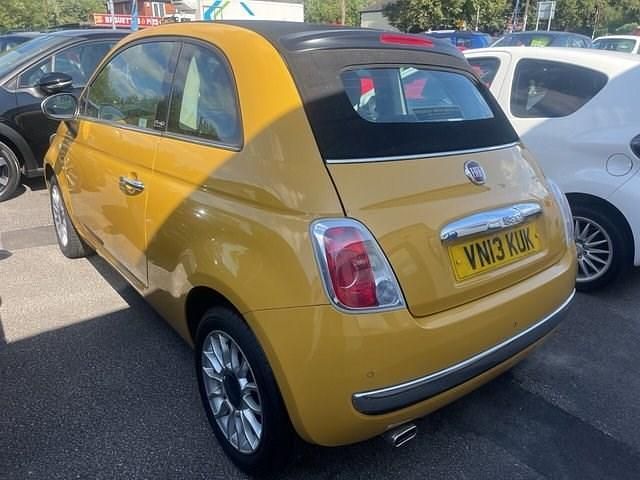 Used Fiat 500C Lounge 69 HP (50 kW) 2013 Yellow Cabriolet