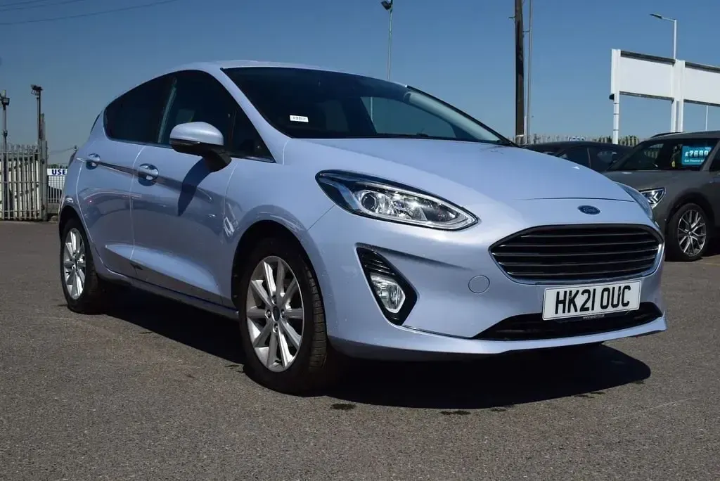Usado Ford Fiesta Titanium 2021 Azul Citadino