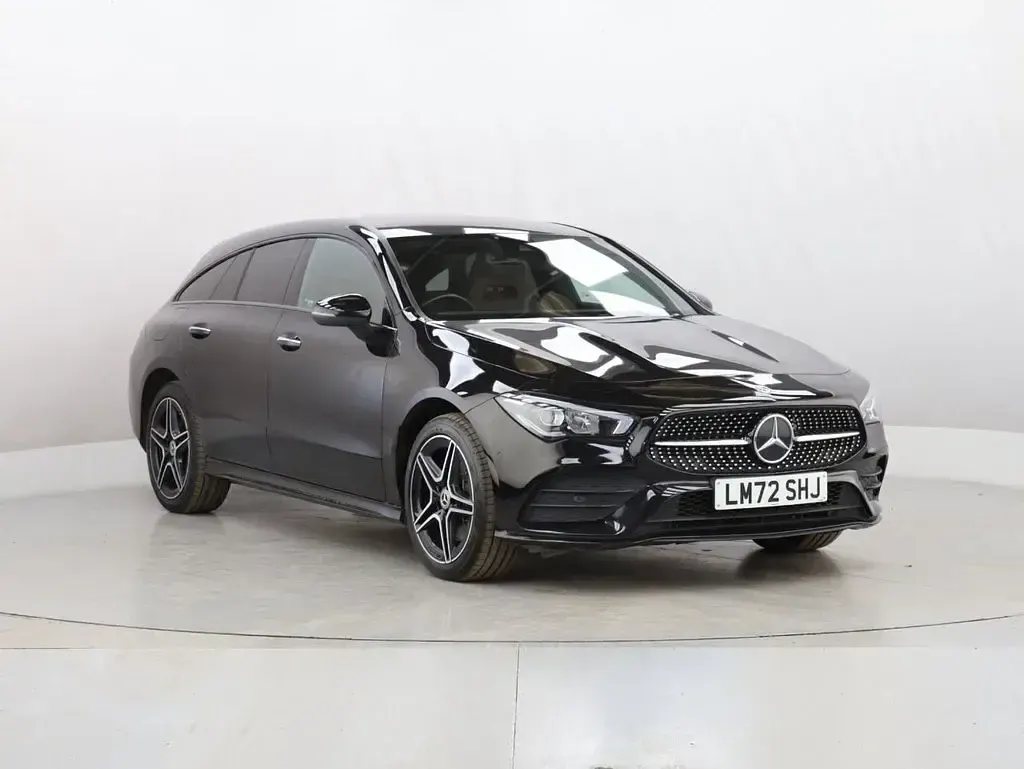Used Mercedes CLA250e Shooting Brake AMG line 218 HP (160 kW) 2022 Black Estate