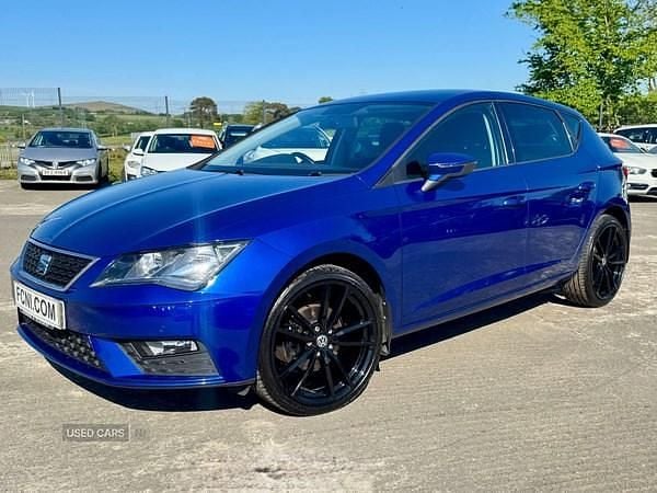Begagnad Seat Leon SE Dynamic 110 HK (80 kW) 2018 Blå Halvkombi