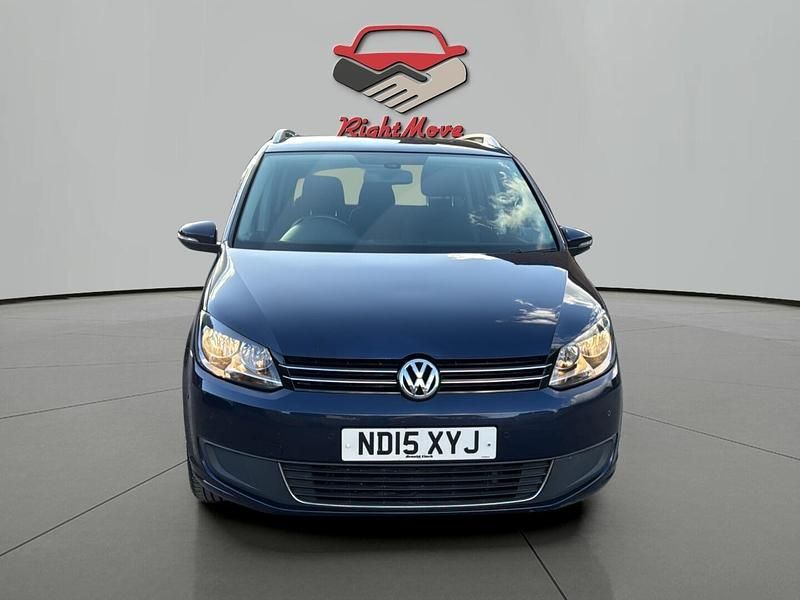 Used VW Touran SE 105 HP (77 kW) 2015 Blue MPV