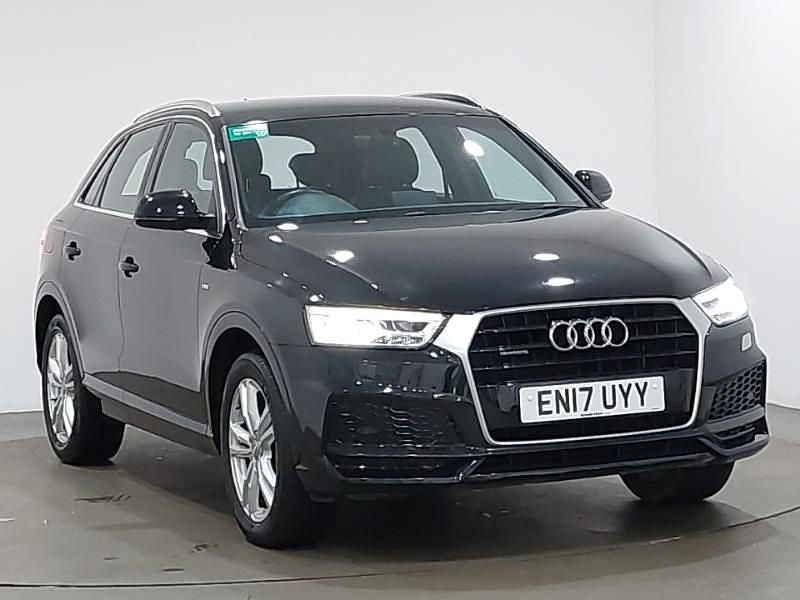 Black Used 2017 Audi Q3 S-Line SUV | £15,498 (Fair price) - Image 1/4