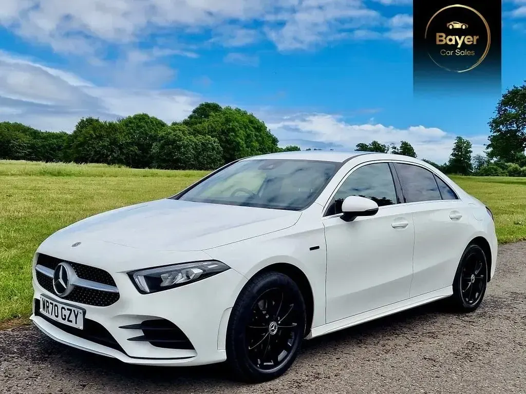 Used Mercedes A250 AMG line 2020 White Sedan