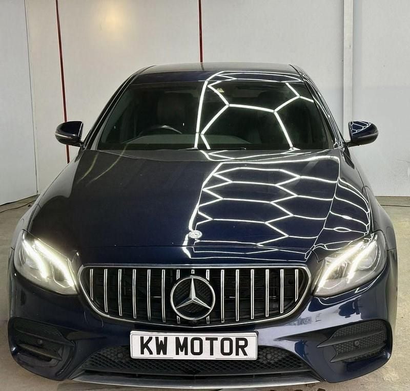 Used Mercedes E350 AMG line 258 HP (189 kW) 2017 Blue Sedan